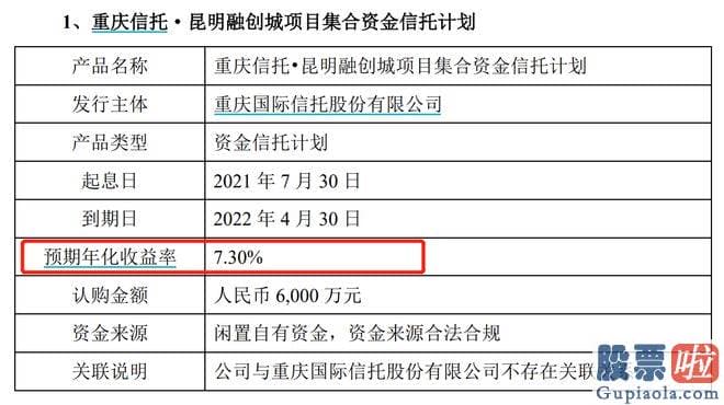 经传大盘分析指标源码：南华仪器收到重庆信托发来的昆明融创城项目临时公告