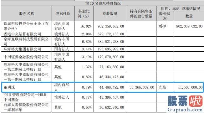 从哪些方面分析大盘：董明珠持有的部分股份遭到冻结是今年一季度内发生的事情