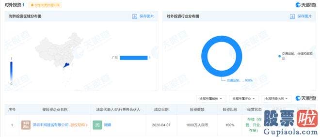 股市大盘走势分析：标的公司丰网信息为深圳丰网速运有限公司