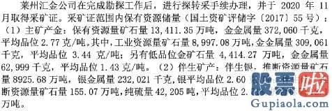 今日大盘分析最新 莱州中金持有莱州汇金44%股权