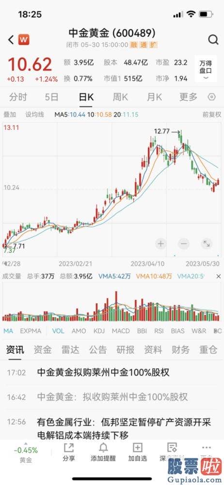 今日大盘分析最新 莱州中金持有莱州汇金44%股权