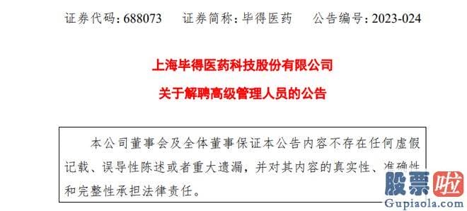 一今日大盘分析最新_毕得医药董事会收到董事芦晓旭