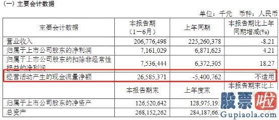 星期一大盘预测分析-上半年营收为2067.8亿元