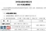 股市新闻东方财经_股票啦：沙河股份(000014)2019年度预计净利1900万元—2300万元同比下降84.25%—86.99%