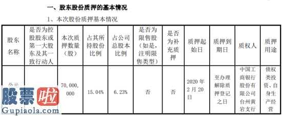 中国上市公司资讯网首页_永高股份(002641)股东公元集团质押7000万股用于自身生产经营