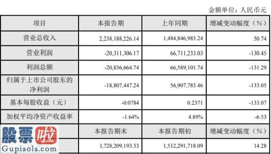 上市公司资讯哪个网：世龙实业(002748)2019年净利亏损1881万元较上年同期由盈转亏