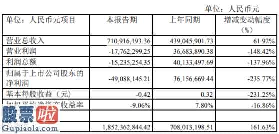 上市公司资讯网_中欣氟材(002915)2019年净利亏损4909万元较上年同期由盈转亏