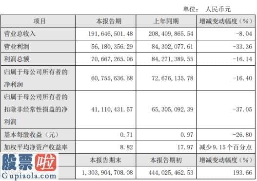 上市公司要闻：新光光电(688011)2019年净利6076万下滑16%主营业务相关政府补助减少