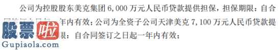 看懂股市新闻：美克家居(600337)为控股股东6000万元贷款提供担保