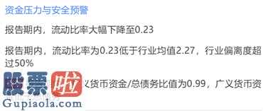 财经股市新闻：鹰眼预警：览海投资(600896)扣非净利润亏近2亿 资金压力较大