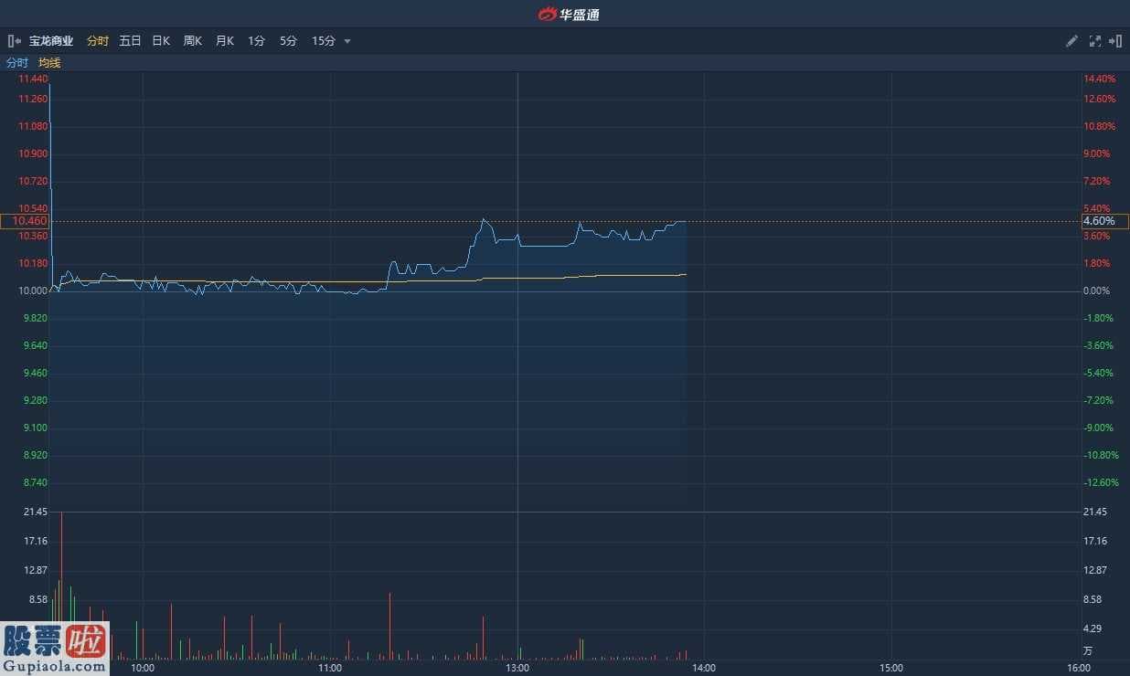 龙生股份股票_本年度净利环比增34%派股利分配20仙龙湖商业服务现涨近5%