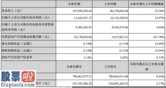 股票上市公司资讯-锋龙股份(002931)今年第一季度汇报