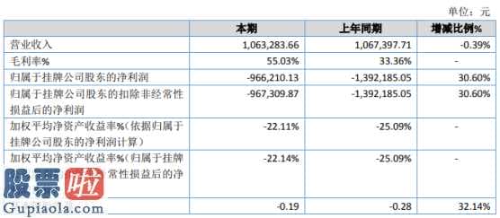 上市公司要闻-中际文化传媒(839132)今年报显示信息