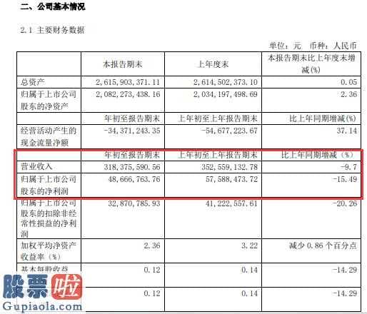 今日股市新闻有哪些-银都股份今年第一季度主营业务收入同比减少9