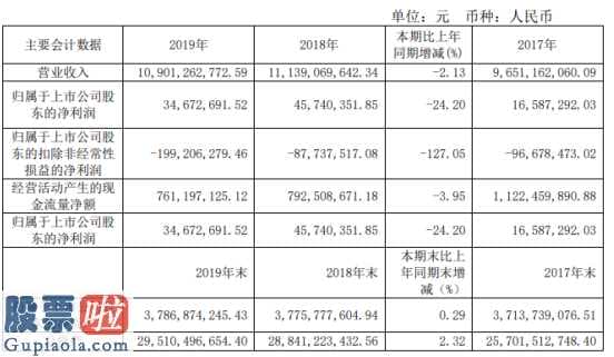 财经股市新闻：国新能源(600617)今年报公示