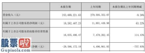 上市公司资讯哪个网：浙江众成(002522)今年第一季度营业额253,699,2