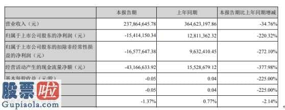 看懂股市新闻-蓝丰生化(002513)今年第一季度汇报