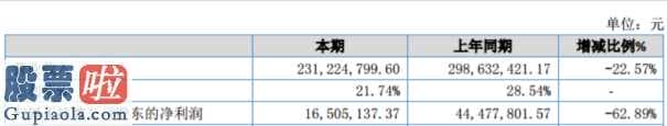 今日股市新闻头条新闻_鑫博技术性今年完成主营业务收入231,799