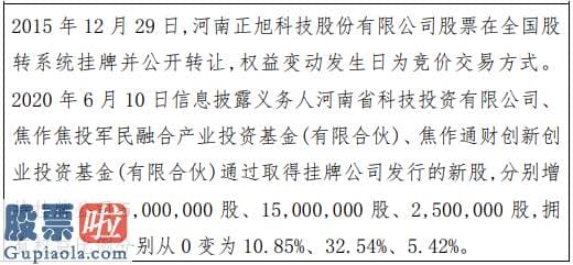 股票上市公司快报：正旭科技三名股东合计增持二二五零万股权益变动后持股比例合计为四八.八一%