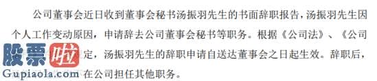 股市新闻头条新闻_电广传媒董事会秘书汤振羽辞职2019年薪酬为72.1万元