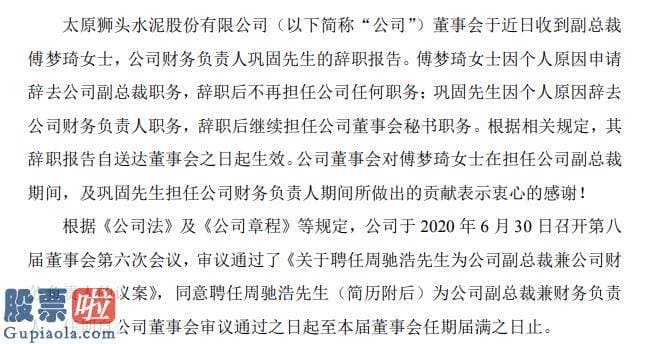 股市快报哪里有订阅_ST狮头副总裁傅梦琦辞职2019年薪酬35万元