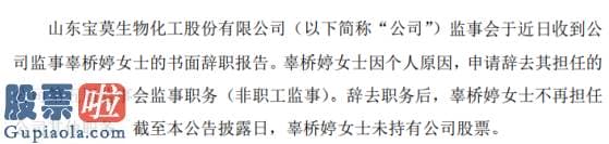 上市公司新闻网 宝莫股份监事辜桥婷辞职2019年薪酬为4.17万元