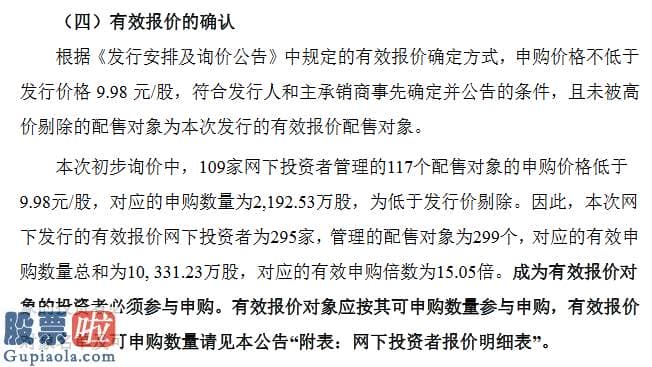 中国股市新闻：三友科技精选层发行价9.98元/股：公募平均报价10.67元私募报9.62元