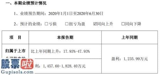 最近股市新闻头条新闻 隆盛科技2020年上半年估计净利1457.60