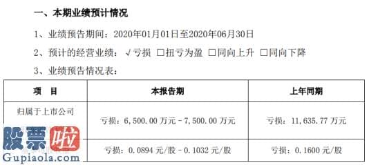 查上市公司资讯 黑猫股份2020年上半年估计亏损6500万元–7500万元亏损减少原料油消耗单价下降