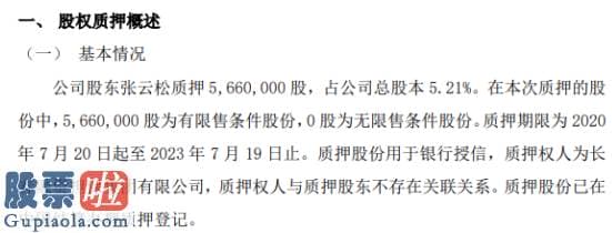 看懂股市新闻在线阅读：差旅天下股东张云松质押566万股用于银行授信