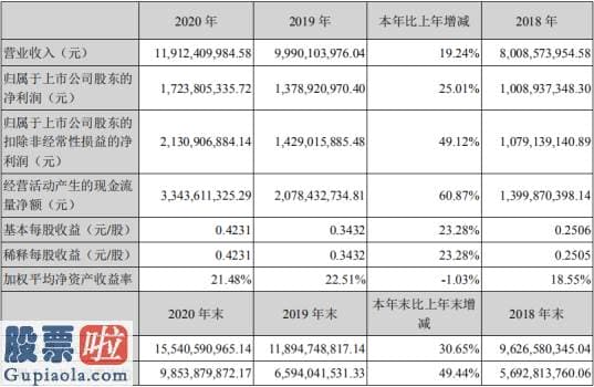 股票公司资讯：爱尔眼科300015实现了业绩大增