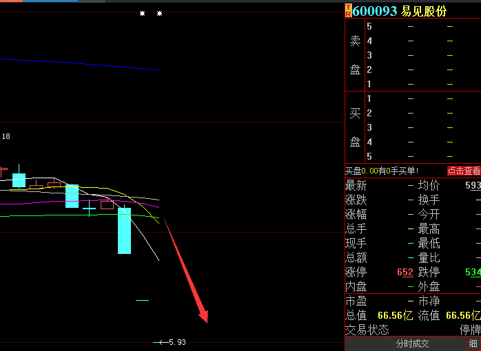 今日股市资讯_此前易见股份600093连续三跌停