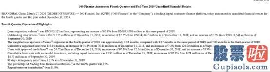 美股的价值投资-360金融今年四季度及全年度没经财务报表
