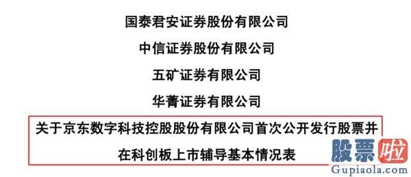 美股投资排行榜：估值2000亿巨无霸京东数科拟科创板IPO！刘强东担任董事长 概念股名单出炉