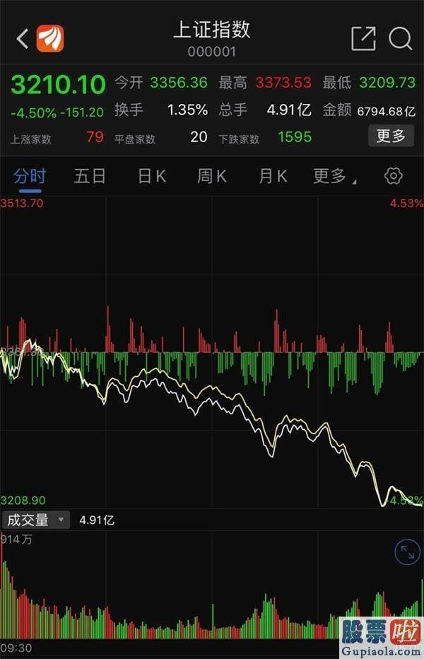 股市分析预测图_茅台暴跌近8% 创业板跌6%！超200股跌停 A股暴跌原因找到了！