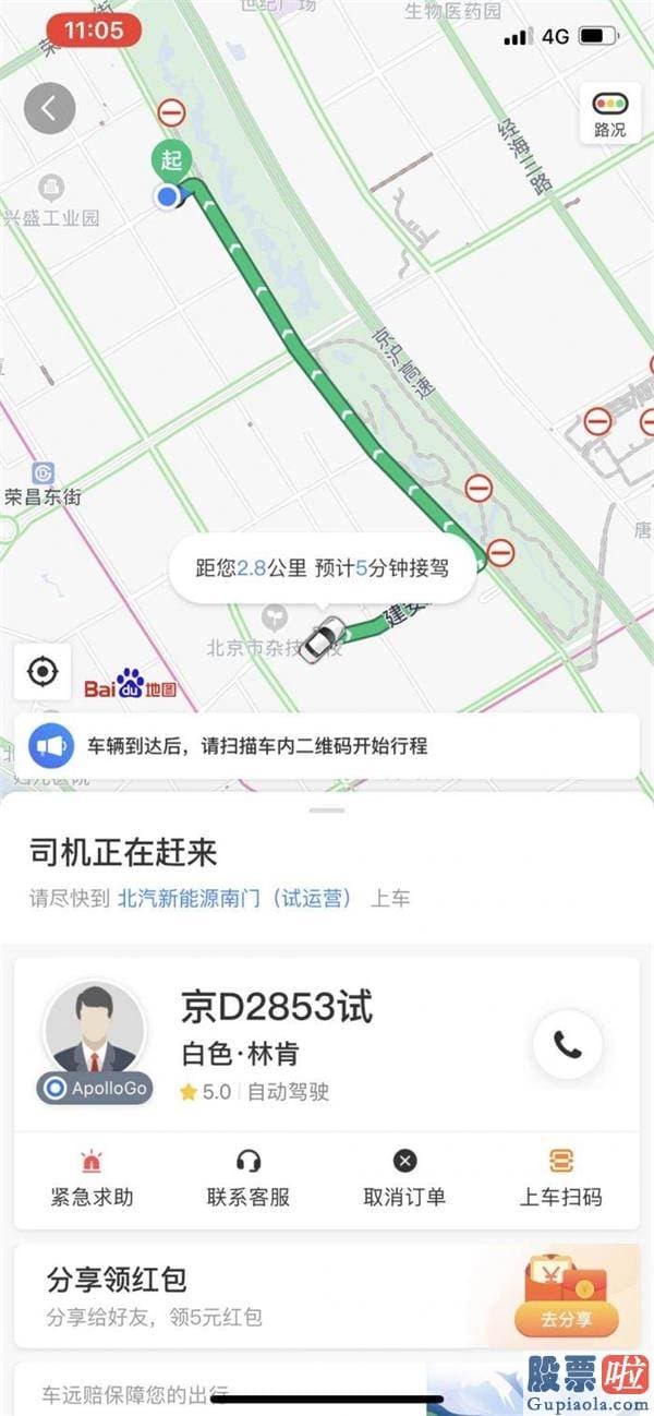 美股期权投资：百度自动驾驶出租车来北京了！运营首日很火 记者实探：合格但远非优秀