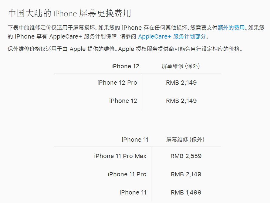 中国人投资美股的条件：2149元！iPhone 12屏幕更换价格公布 网友：碎不起