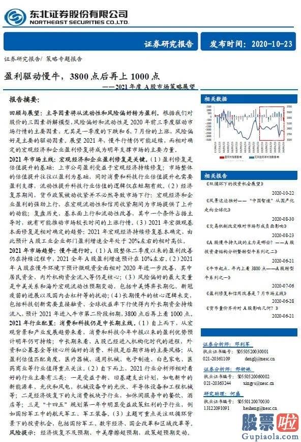 股票行情大盘分析预测_涨到3800点后再升1000点？！这家券商真敢想