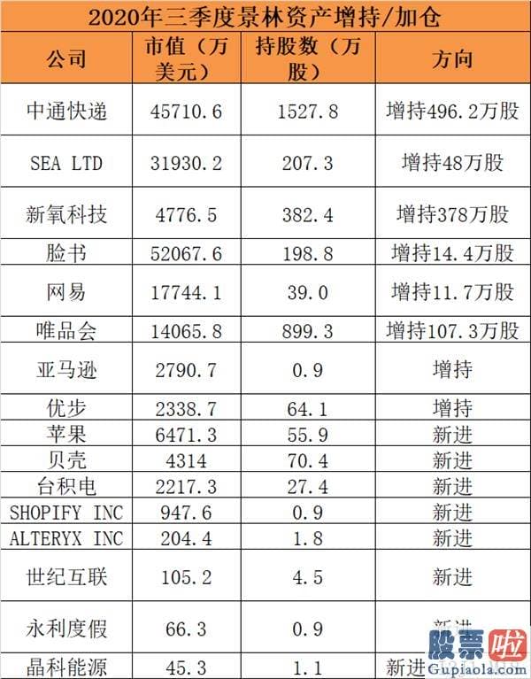 美股牛市投资者盈亏：大举减持阿里 新进苹果、台积电！“顶级私募”景林持仓大曝光