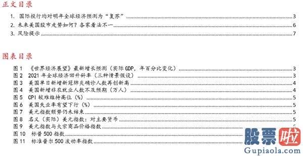 投资美股的法规：华西策略：国际投行对2021年经济发展、大宗、美股如何看？