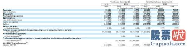 10万投资美股-2019年公司营收为6.50亿元人民币